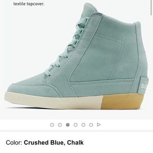 New! Never worn Sorel Teal wedge. Out N about Wedge. Waterproof.